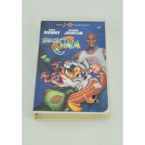 Space Jam Clamshell VHS Tape Bugs Bunny Michael Jordan Vintage Retro 1997